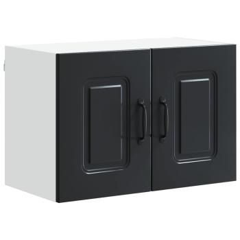 Küchenhängeschrank 2 pcs Schwarz 60 x 31 x 40 cm Holzwerkstoff