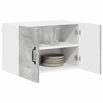 Küchenhängeschrank mit Regal 2 pcs Beton Grau 60 x 31 x 40 cm