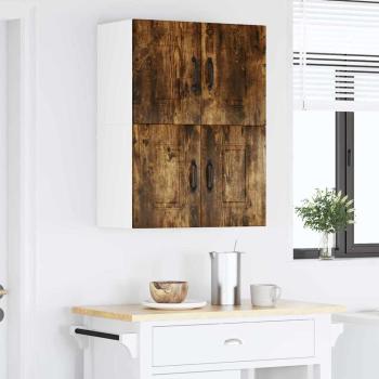 Küchenhängeschrank mit Regal Geräucherte Eiche 60 x 31 x 40 cm