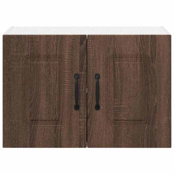 Küchenhängeschrank mit Regal Braun Eichen-Optik 60 x 31 x 40 cm