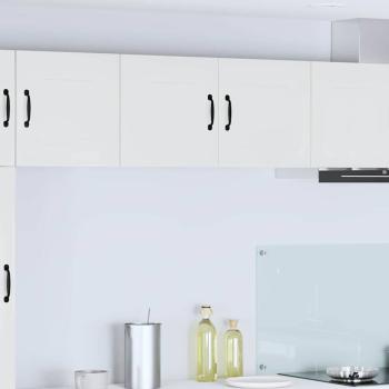 ARDEBO.de - Küchenhängeschrank Hochglanz Weiß 80 x 31 x 40 cm Holzwerkstoff