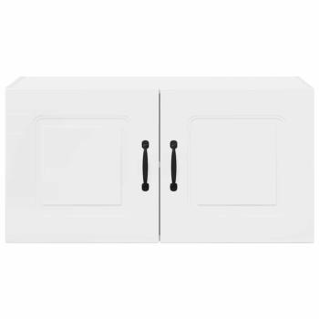 Küchenhängeschrank Hochglanz Weiß 80 x 31 x 40 cm Holzwerkstoff