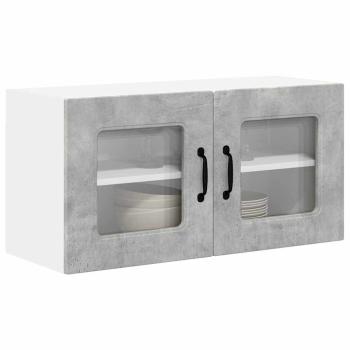 Küchenhängeschrank Beton Grau 80 x 31 x 40 cm Holzwerkstoff