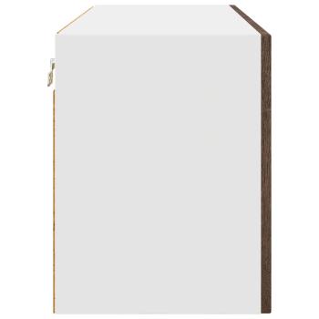 Küchenhängeschrank mit Regal Braun Eichen-Optik 80 x 31 x 40 cm
