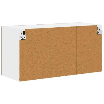 Küchenhängeschrank mit Regal Braun Eichen-Optik 80 x 31 x 40 cm