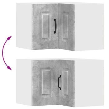 Küchenhängeschrank Beton Grau 57 x 57 x 40 cm Holzwerkstoff
