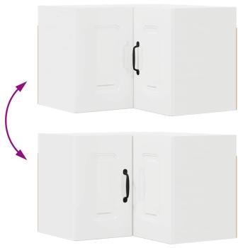 Küchenhängeschrank Hochglanz Weiß 57 x 57 x 40 cm Holzwerkstoff