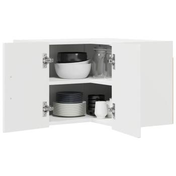 Küchenhängeschrank Hochglanz Weiß 57 x 57 x 40 cm Holzwerkstoff