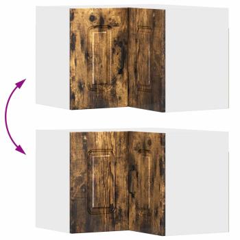 Küchenhängeschrank mit Regal Geräucherte Eiche 57 x 57 x 40 cm