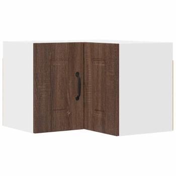 Küchenhängeschrank mit Regal Braun Eichen-Optik 57 x 57 x 40 cm