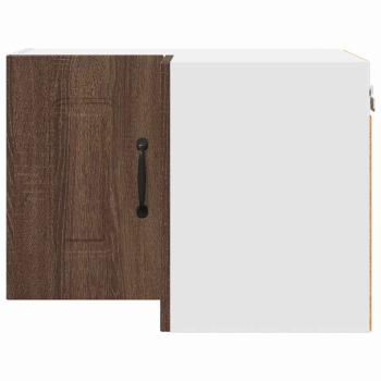 Küchenhängeschrank mit Regal Braun Eichen-Optik 57 x 57 x 40 cm