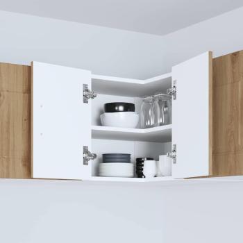 Küchenhängeschrank Artisan-Eiche 57 x 57 x 40 cm Holzwerkstoff