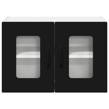 Küchenhängeschrank 2 pcs Schwarz 60 x 31 x 40 cm Holzwerkstoff