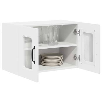Küchenhängeschrank mit Tür 2 pcs Hochglanz Weiß 60 x 31 x 40 cm