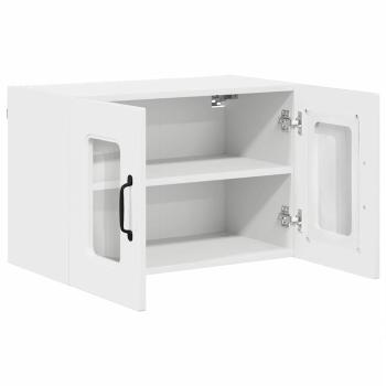 Küchenhängeschrank mit Tür 2 pcs Hochglanz Weiß 60 x 31 x 40 cm