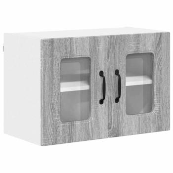 Küchenhängeschrank mit Tür 2 pcs Graues Sonoma 60 x 31 x 40 cm