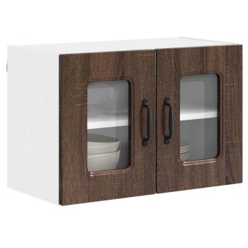 Küchenhängeschrank 2 pcs Braun Eichen-Optik 60 x 31 x 40 cm