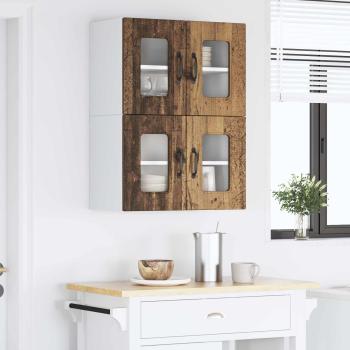 Küchenhängeschrank 2 pcs Altholz 60 x 31 x 40 cm Holzwerkstoff