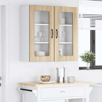 Küchenhängeschrank mit Regal 2 pcs Sonoma-Eiche 40 x 31 x 80 cm