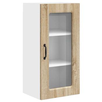 Küchenhängeschrank mit Regal 2 pcs Sonoma-Eiche 40 x 31 x 80 cm