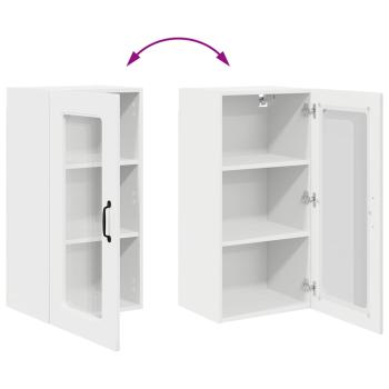 Küchenhängeschrank Hochglanz Weiß 40 x 31 x 80 cm Holzwerkstoff