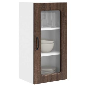 Küchenhängeschrank 2 pcs Braun Eichen-Optik 40 x 31 x 80 cm