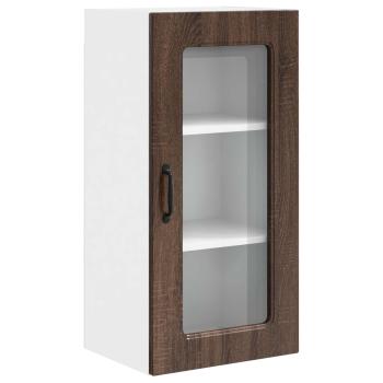 Küchenhängeschrank 2 pcs Braun Eichen-Optik 40 x 31 x 80 cm