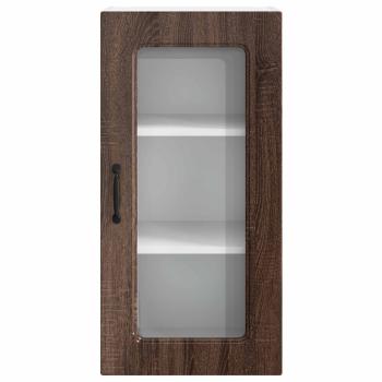 Küchenhängeschrank 2 pcs Braun Eichen-Optik 40 x 31 x 80 cm