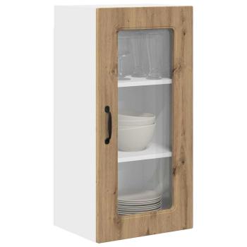 Küchenhängeschrank mit Tür 2 pcs Artisan-Eiche 40 x 31 x 80 cm