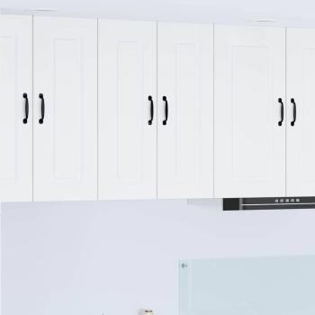 ARDEBO.de - Küchenhängeschrank 2 pcs Weiß 30 x 31 x 80 cm Holzwerkstoff