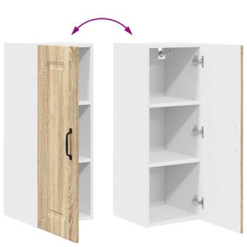 Küchenhängeschrank mit Regal 2 pcs Sonoma-Eiche 30 x 31 x 80 cm