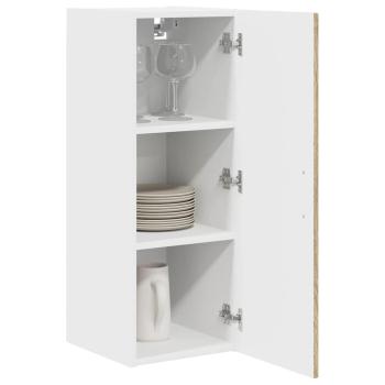 Küchenhängeschrank mit Regal 2 pcs Sonoma-Eiche 30 x 31 x 80 cm