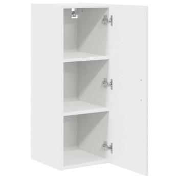 Küchenhängeschrank mit Tür 2 pcs Hochglanz Weiß 30 x 31 x 80 cm