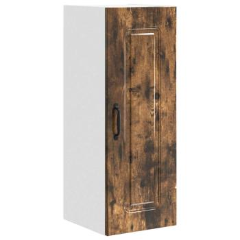 Küchenhängeschrank mit Regal Geräucherte Eiche 30 x 31 x 80 cm