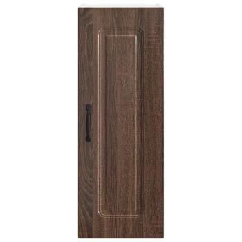 Küchenhängeschrank mit Regal Braun Eichen-Optik 30 x 31 x 80 cm