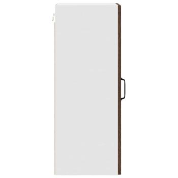 Küchenhängeschrank mit Regal Braun Eichen-Optik 30 x 31 x 80 cm