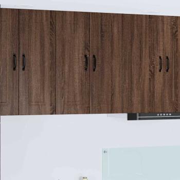 ARDEBO.de - Küchenhängeschrank 2 pcs Braun Eichen-Optik 30 x 31 x 80 cm