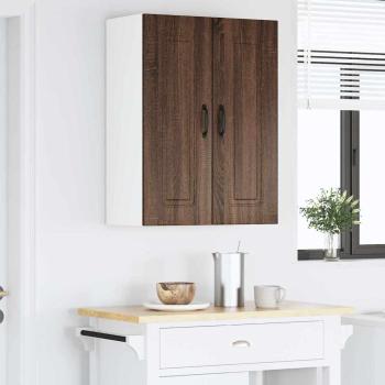 Küchenhängeschrank 2 pcs Braun Eichen-Optik 30 x 31 x 80 cm