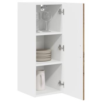 Küchenhängeschrank mit Tür 2 pcs Artisan-Eiche 30 x 31 x 80 cm