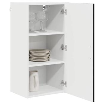 Küchenhängeschrank Schwarz 40 x 31 x 80 cm Holzwerkstoff