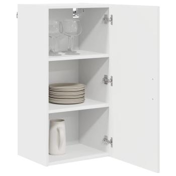 Küchenhängeschrank Hochglanz Weiß 40 x 31 x 80 cm Holzwerkstoff