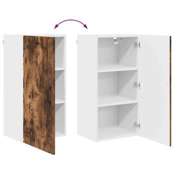 Küchenhängeschrank mit Regal Geräucherte Eiche 40 x 31 x 80 cm