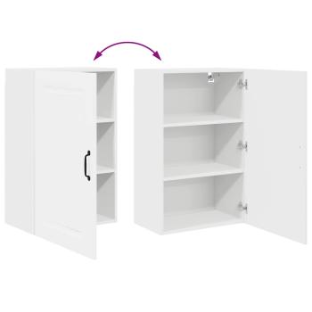 Küchenhängeschrank mit Regal Weiß 50 x 31 x 80 cm Holzwerkstoff