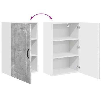 Küchenhängeschrank Beton Grau 50 x 31 x 80 cm Holzwerkstoff