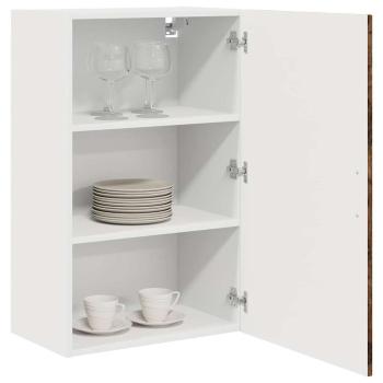 Küchenhängeschrank mit Regal Geräucherte Eiche 50 x 31 x 80 cm