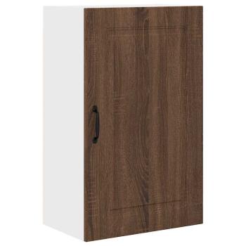Küchenhängeschrank mit Regal Braun Eichen-Optik 50 x 31 x 80 cm
