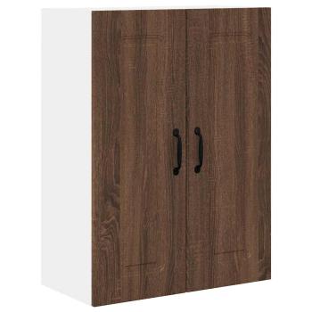 Küchenhängeschrank mit Regal Braun Eichen-Optik 60 x 31 x 80 cm