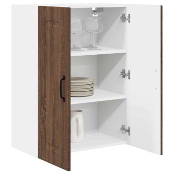 Küchenhängeschrank mit Regal Braun Eichen-Optik 60 x 31 x 80 cm