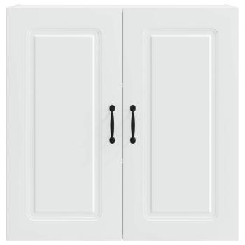 ARDEBO.de - Küchenhängeschrank mit Regal Weiß 80 x 31 x 80 cm Holzwerkstoff