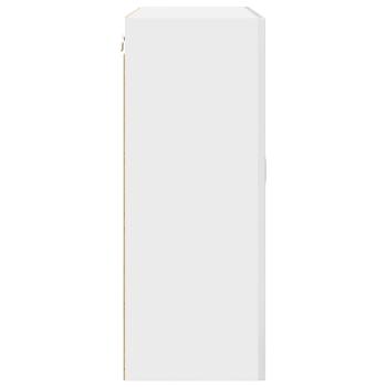 Küchenhängeschrank Hochglanz Weiß 80 x 31 x 80 cm Holzwerkstoff